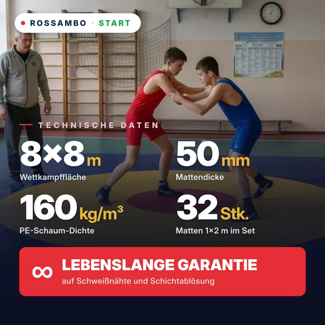 Ringermatte START 8×8×0,05 m