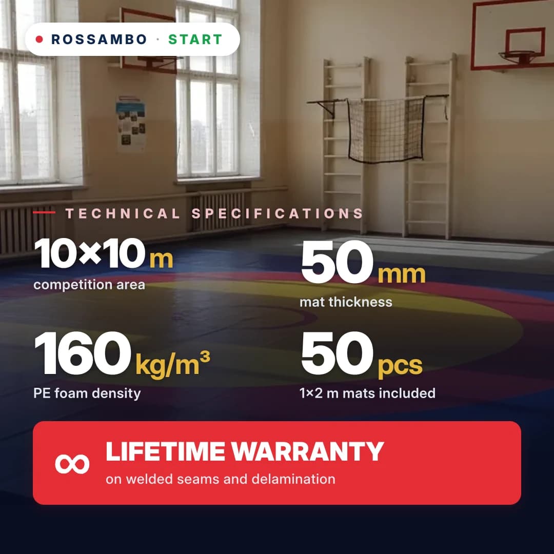 START wrestling mat 10×10×0.05 m
