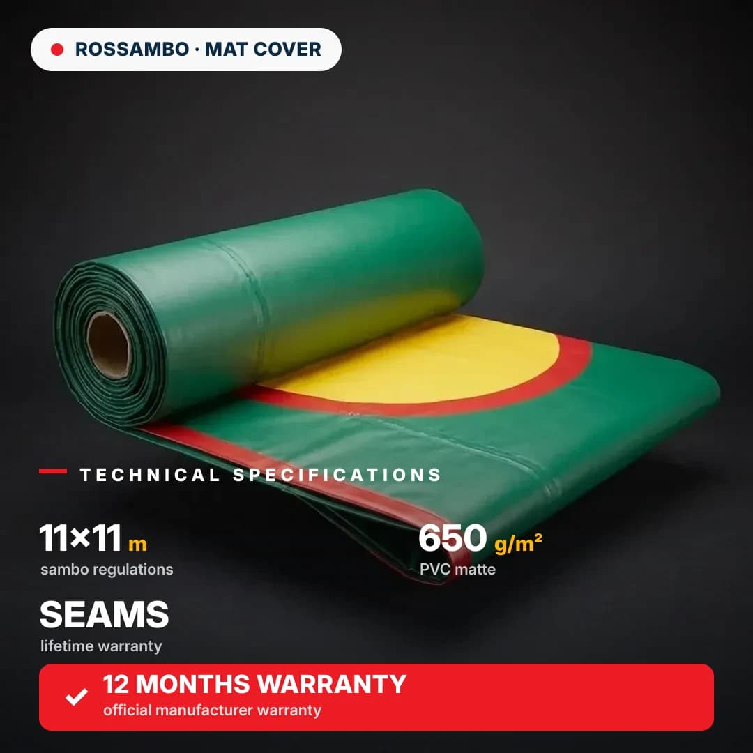 Mat cover for wrestling mat 11×11 m