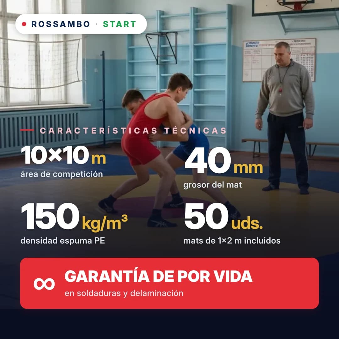 Tapiz de lucha START 10×10×0,04 m