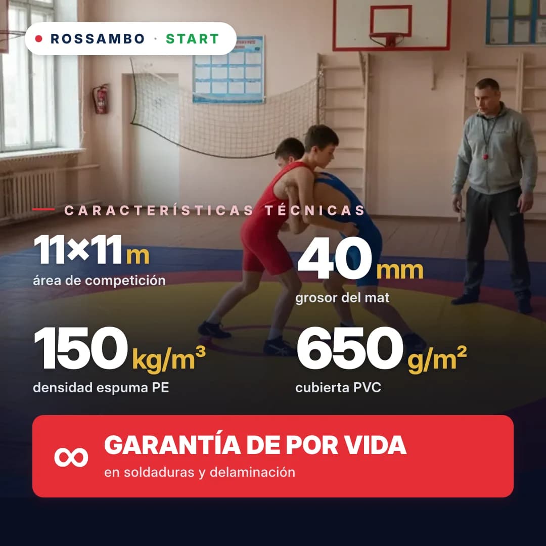 Tapiz de lucha START 11×11×0,04 m
