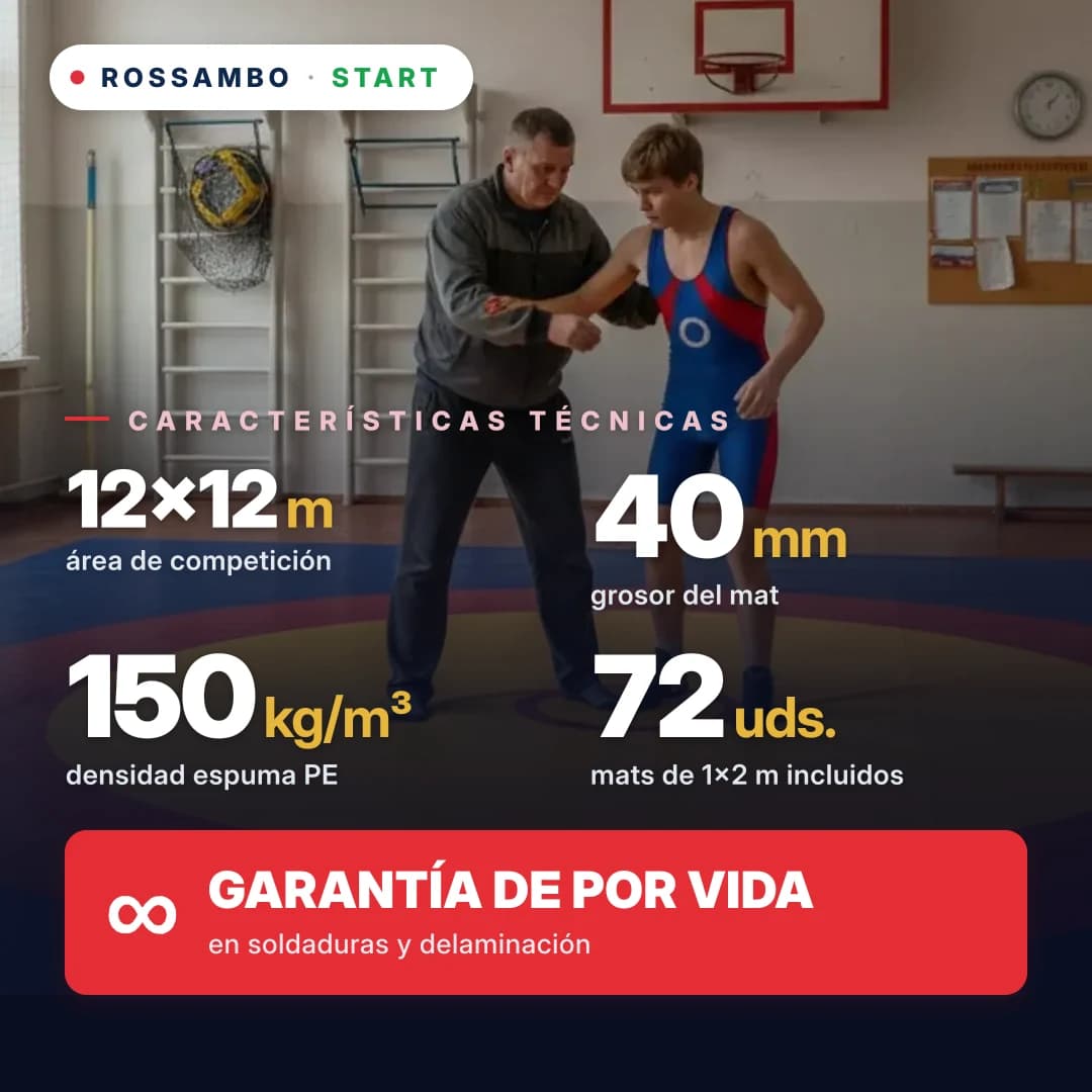 Tapiz de lucha START 12×12×0,04 m