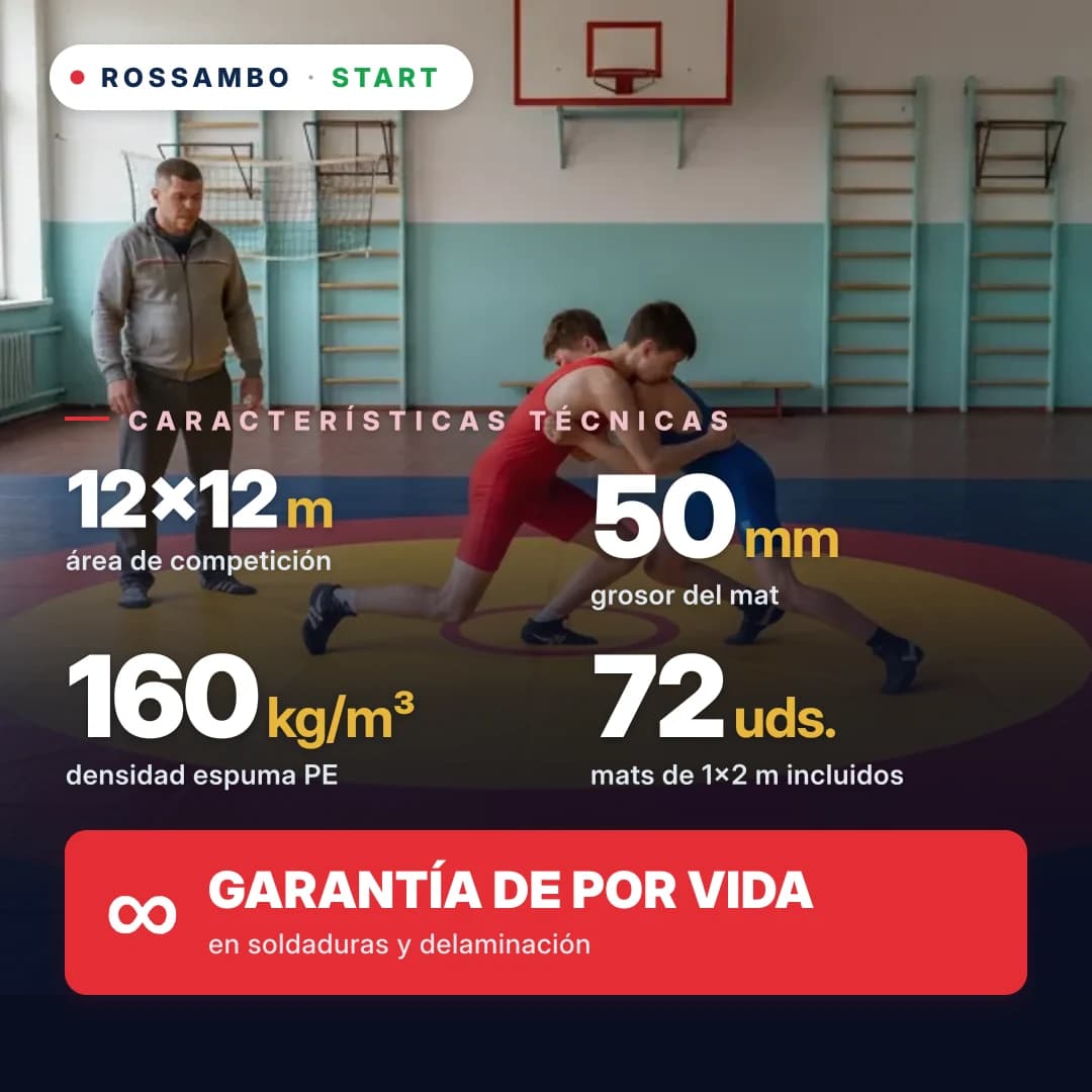 Tapiz de lucha START 12×12×0,05 m