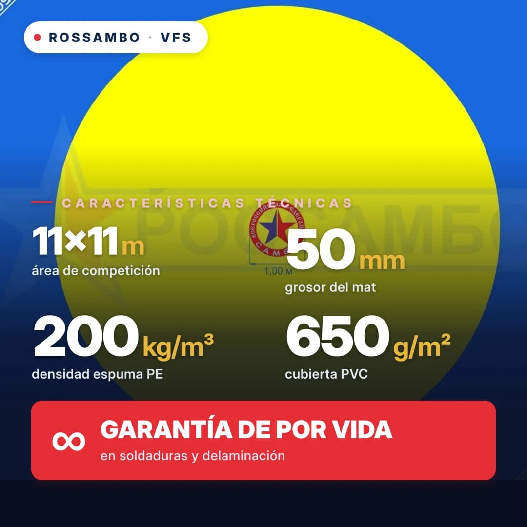Tapiz oficial de SAMBO «VFS» 11×11×0,05 m