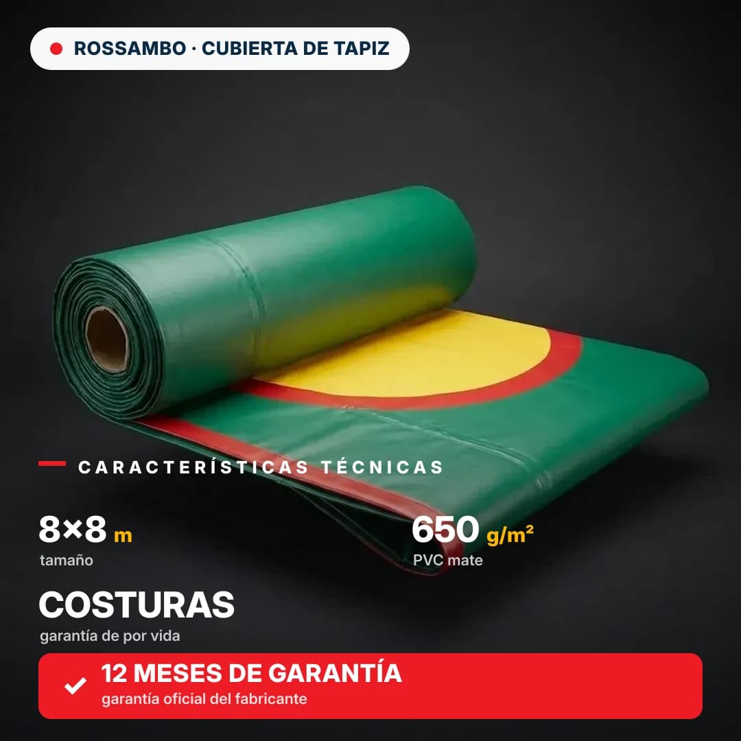 Cubierta para tapiz de lucha 8×8 m