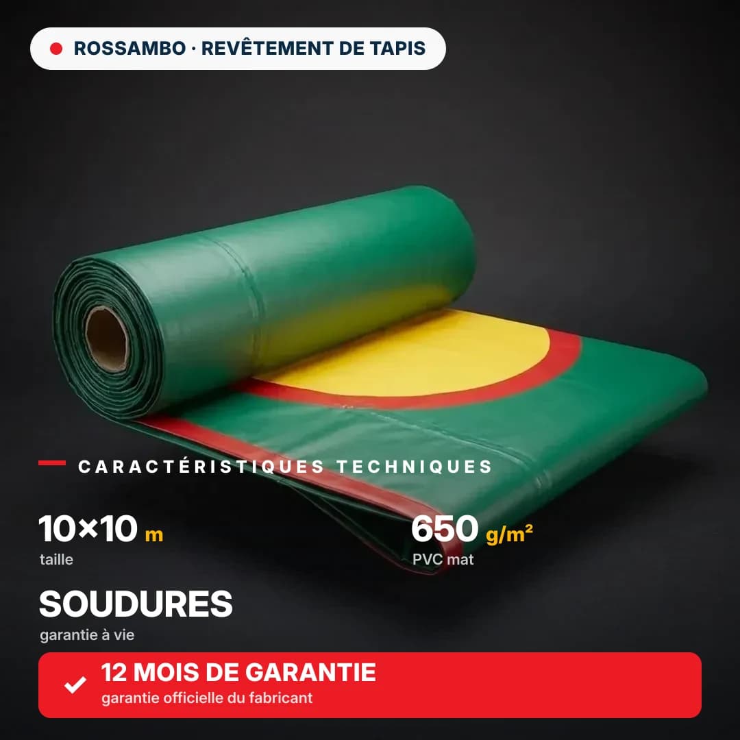 Bâche de tapis de lutte 10×10 m