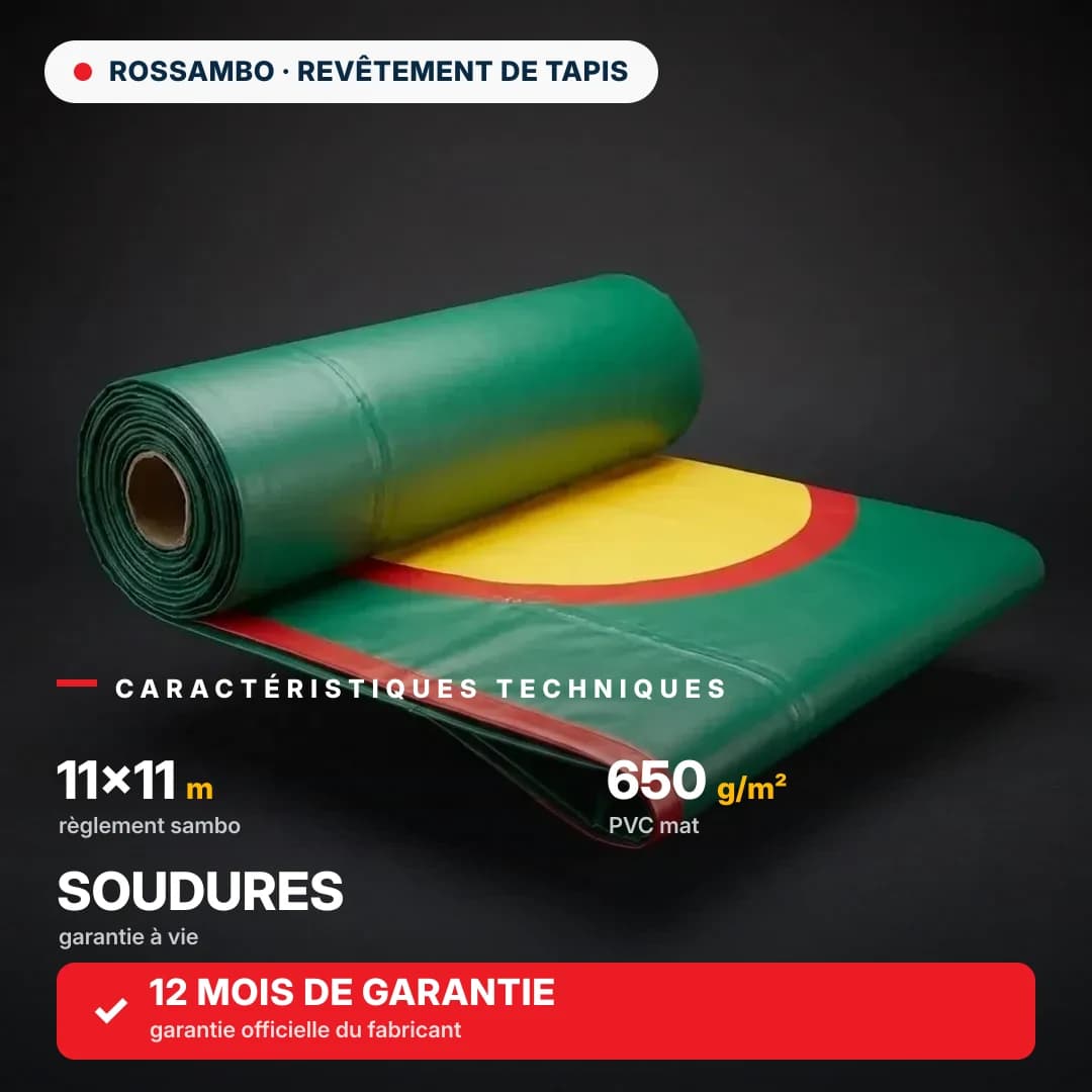 Bâche de tapis de lutte 11×11 m
