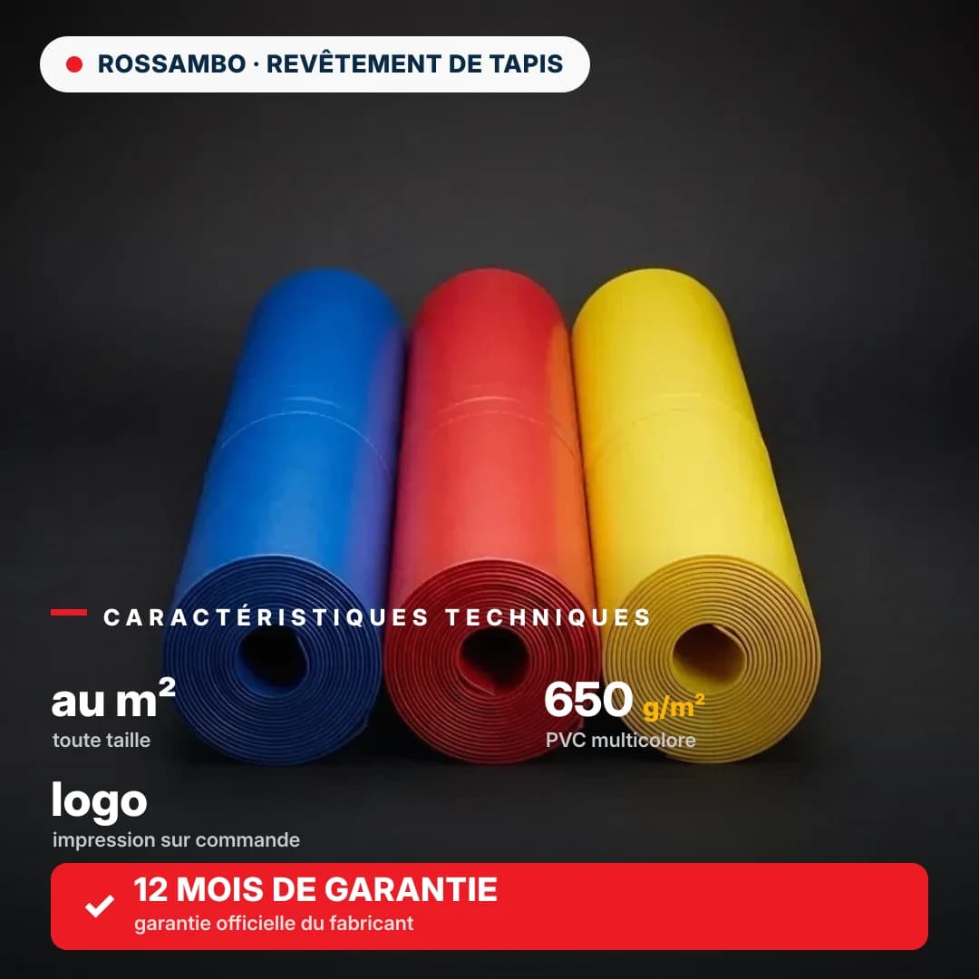 Bâche de tapis de lutte de dimensions sur mesure, multicolore