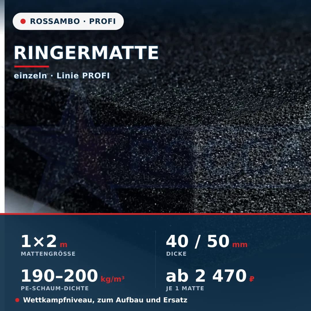 Ringermatte PROFI 1×2×0,04 m
