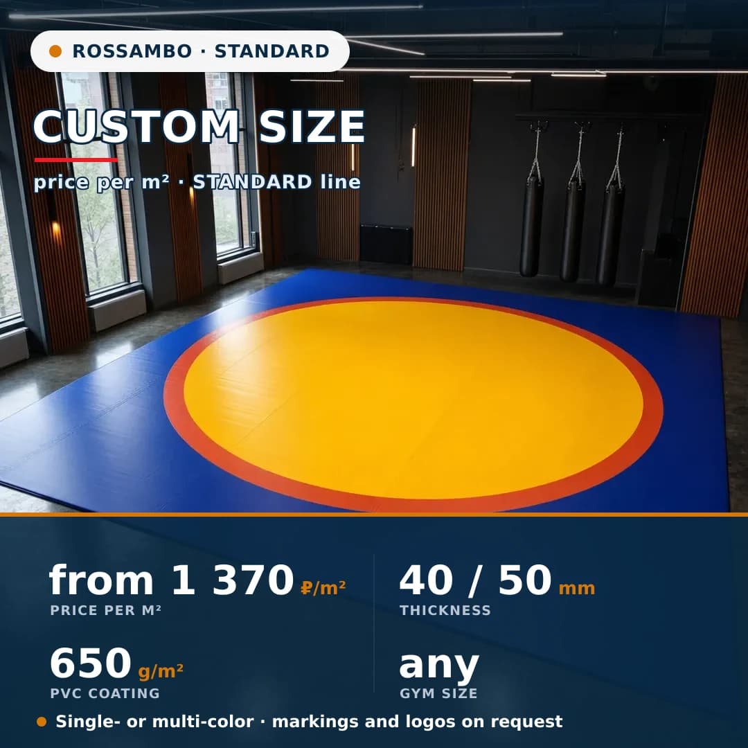 STANDARD wrestling mat — custom size (per m²)