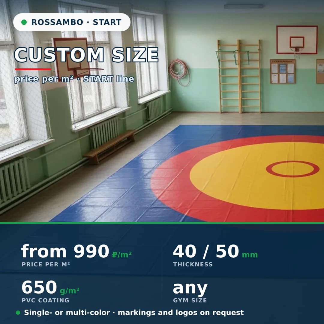 START wrestling mat — custom size (per m²)