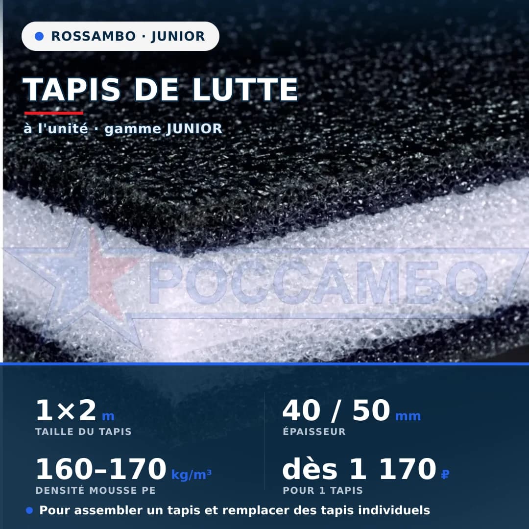 Tapis de lutte JUNIOR 1×2×0,04 m