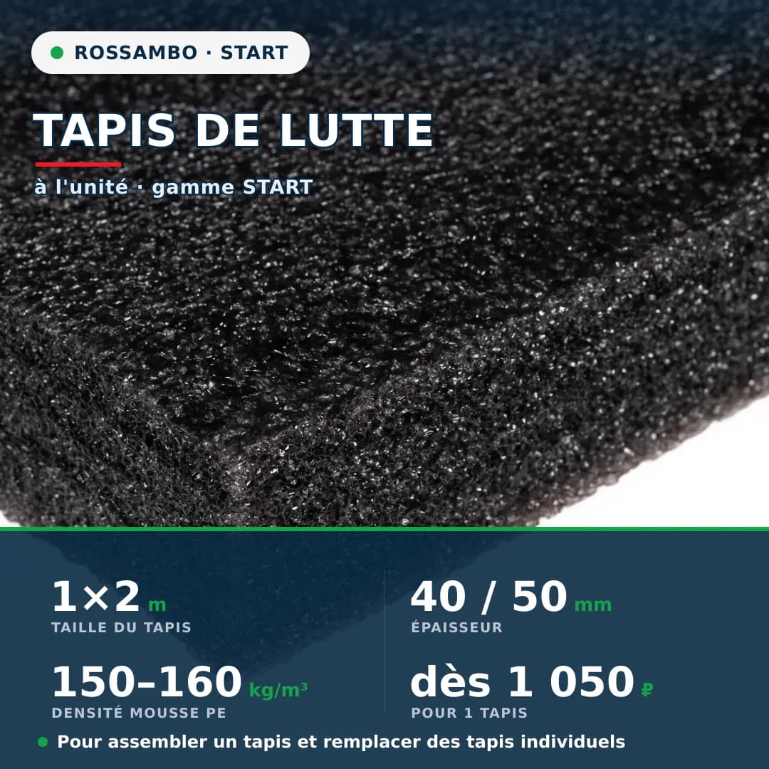 Tapis de lutte START 1×2×0,04 m