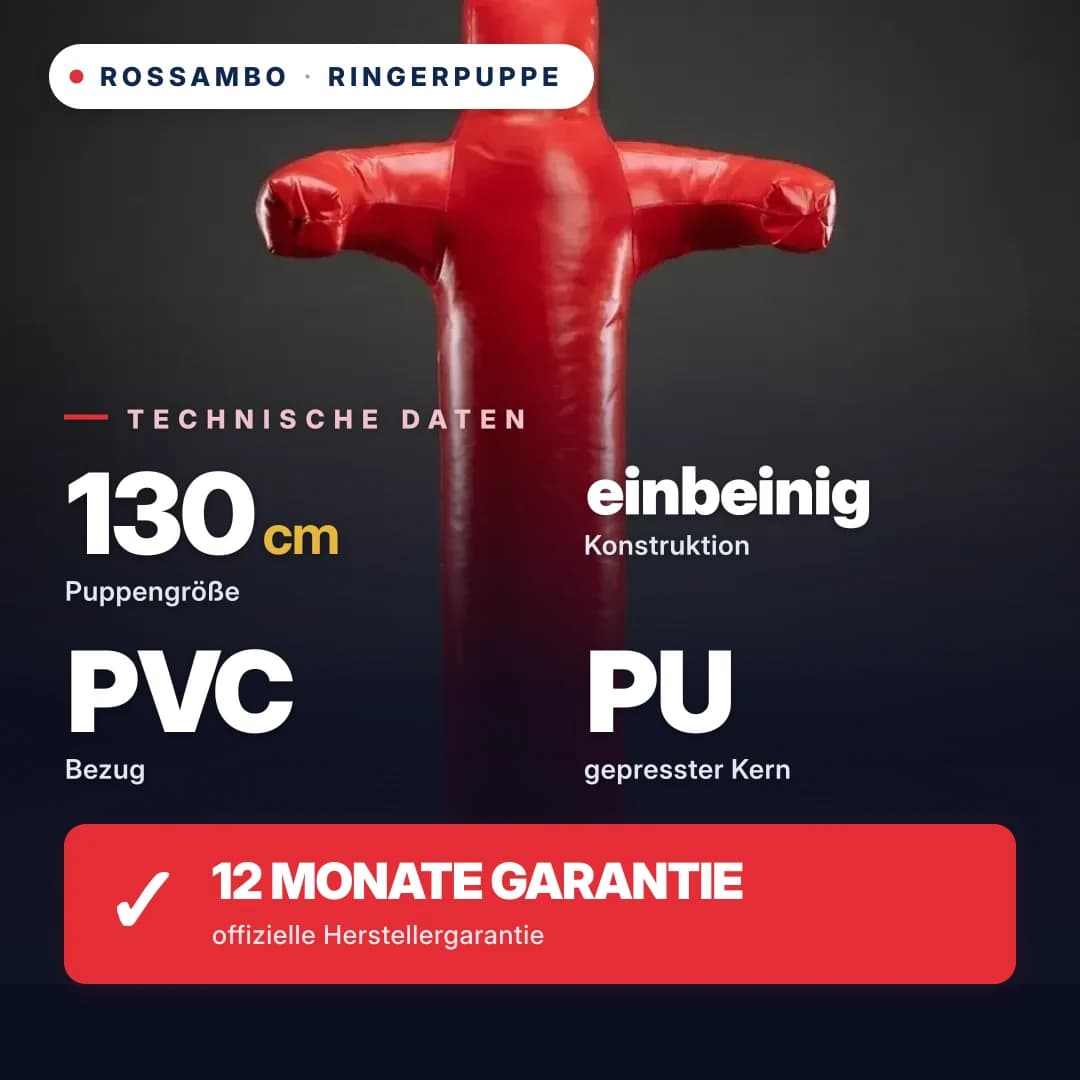 Ringerdummy einbeinig, Plane, 130 cm