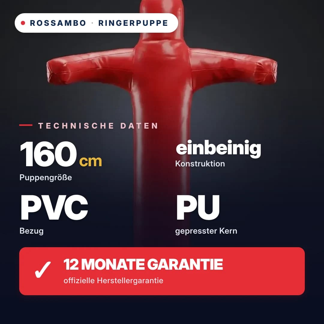 Ringerdummy einbeinig, Plane, 160 cm