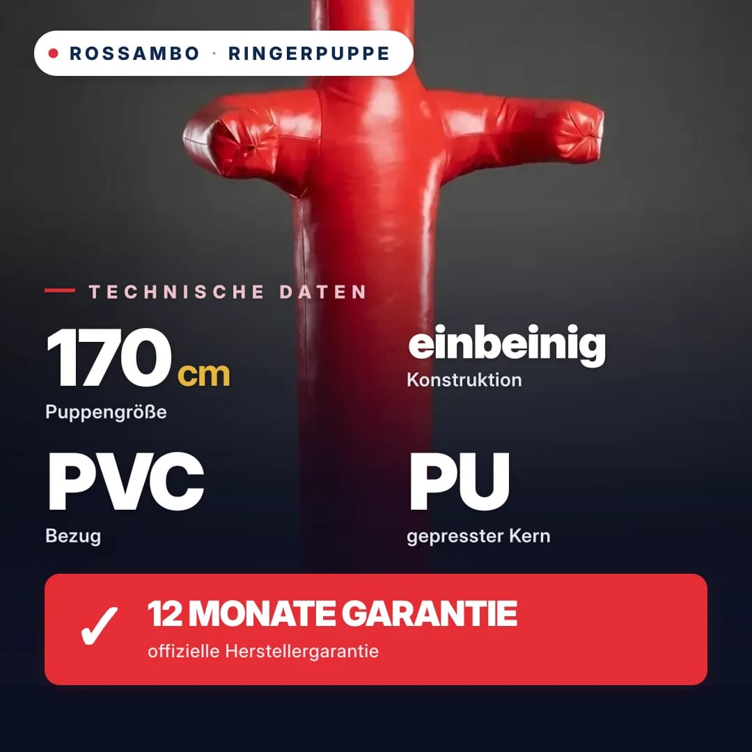 Ringerdummy einbeinig, Plane, 170 cm