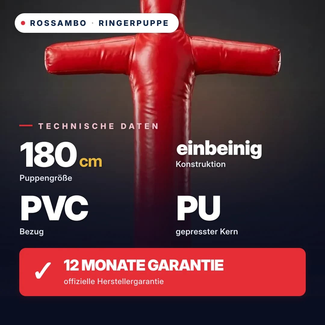 Ringerdummy einbeinig, Plane, 180 cm