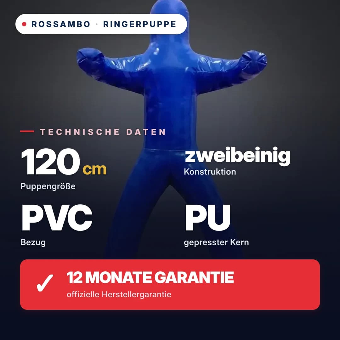 Ringerdummy zweibeinig, Plane, 120 cm