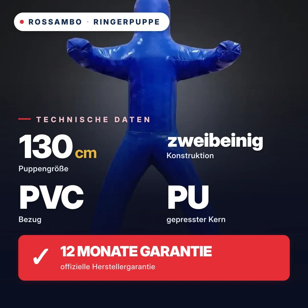Ringerdummy zweibeinig, Plane, 130 cm