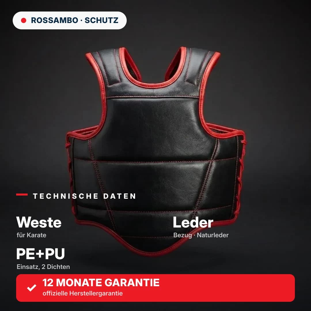 Karate-Weste, Leder