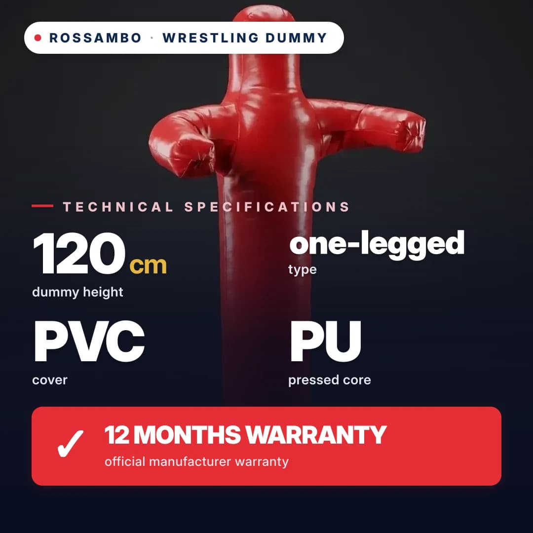 Wrestling dummy, single-leg, PVC tarpaulin, 120 cm