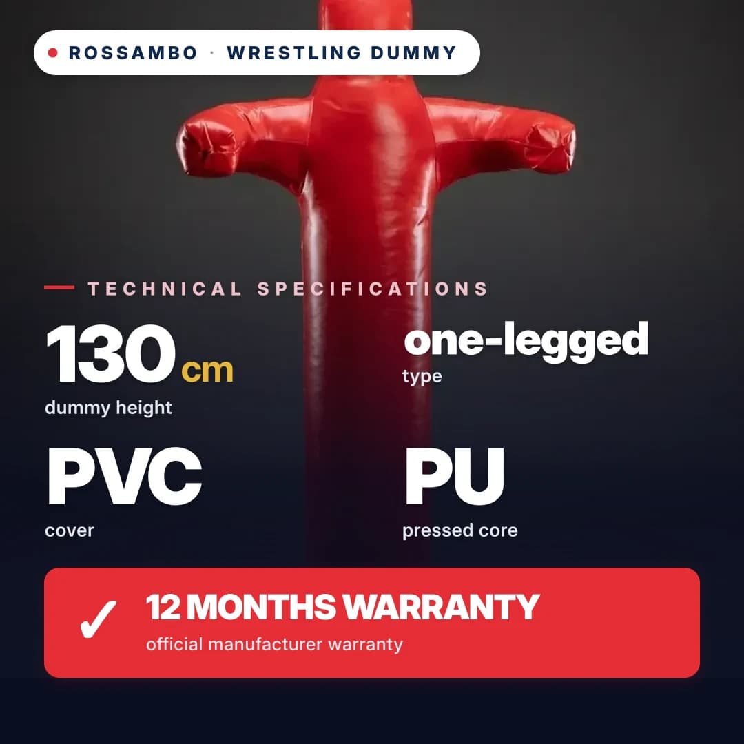 Wrestling dummy, single-leg, PVC tarpaulin, 130 cm