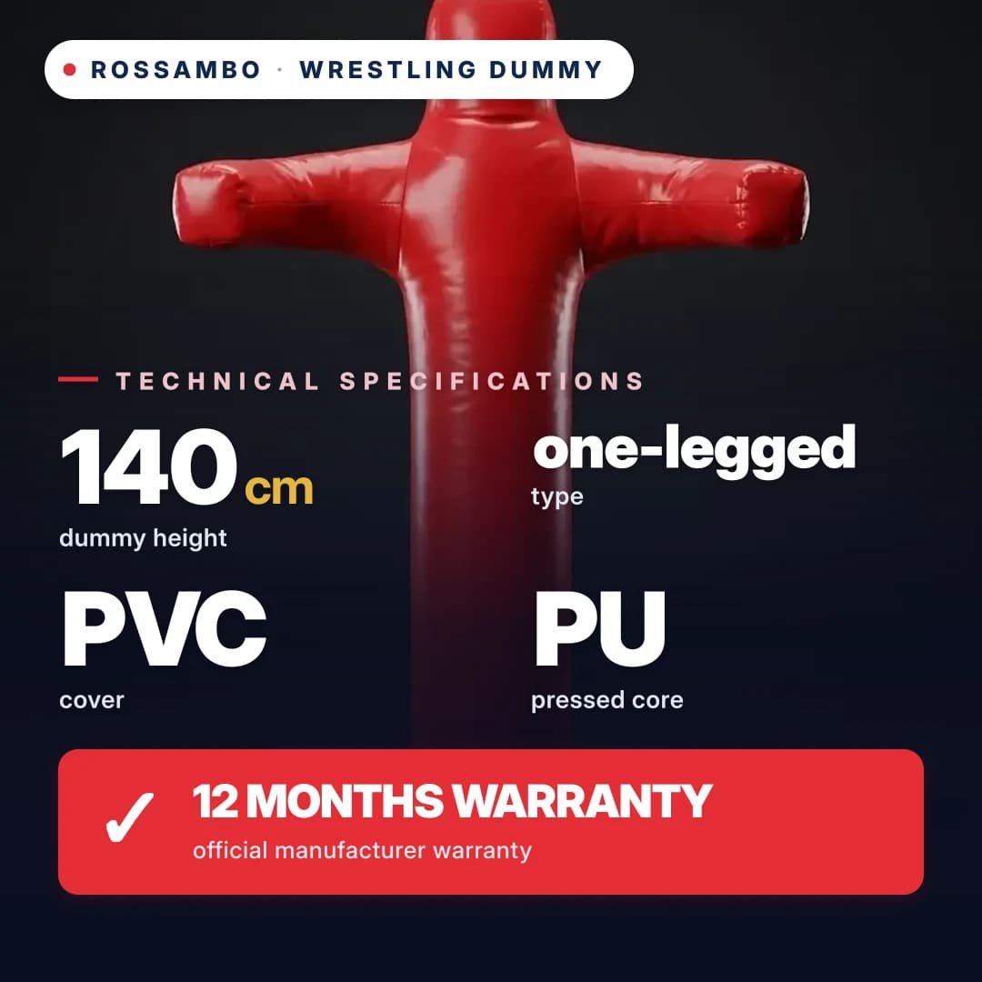Wrestling dummy, single-leg, PVC tarpaulin, 140 cm