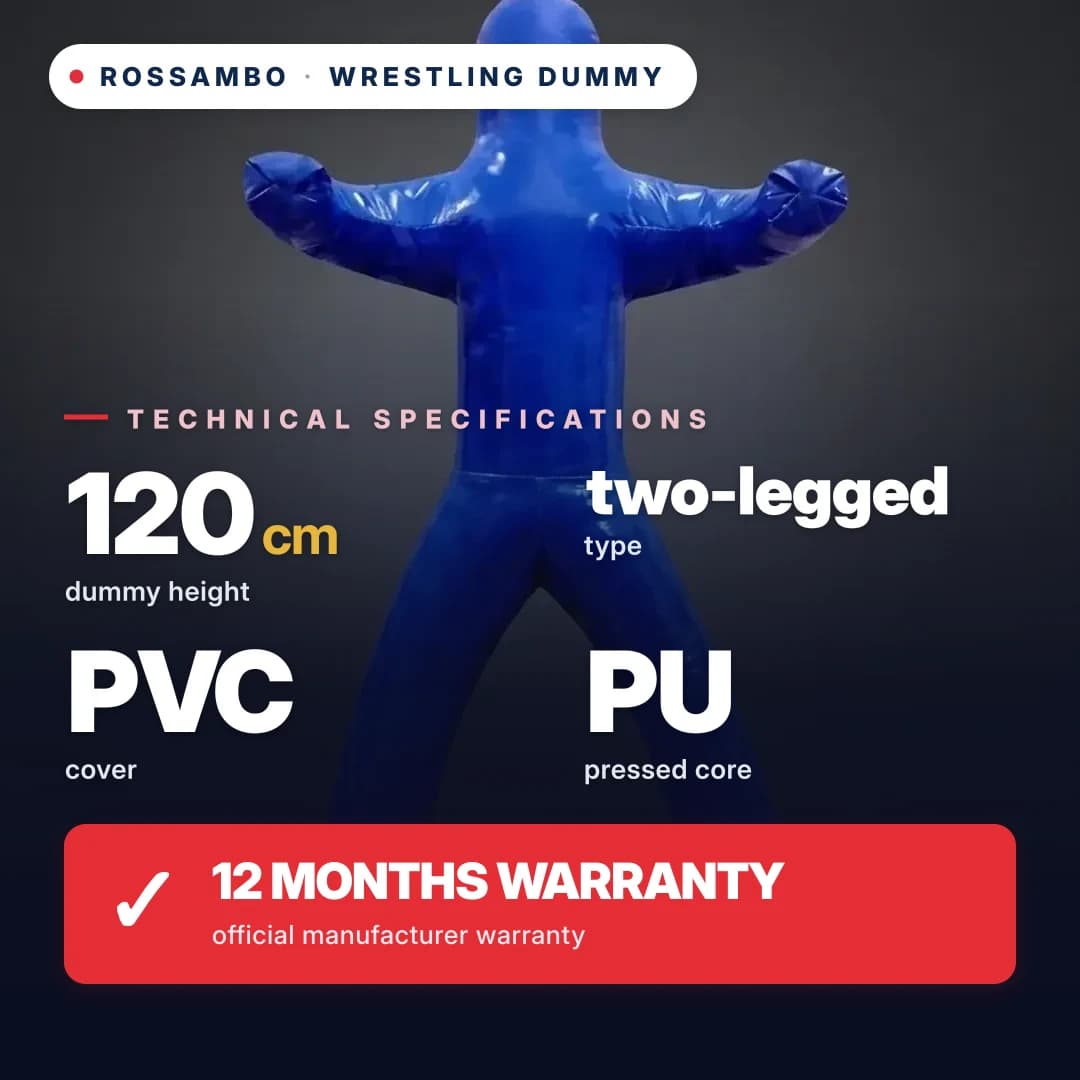 2-leg wrestling dummy, PVC tarpaulin, 120 cm
