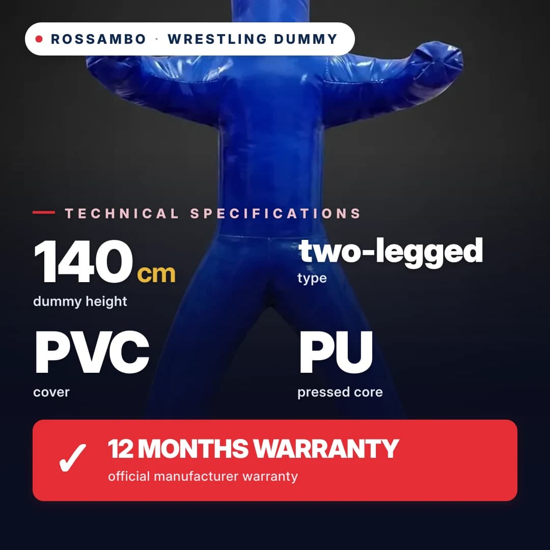 2-leg wrestling dummy, PVC tarpaulin, 140 cm
