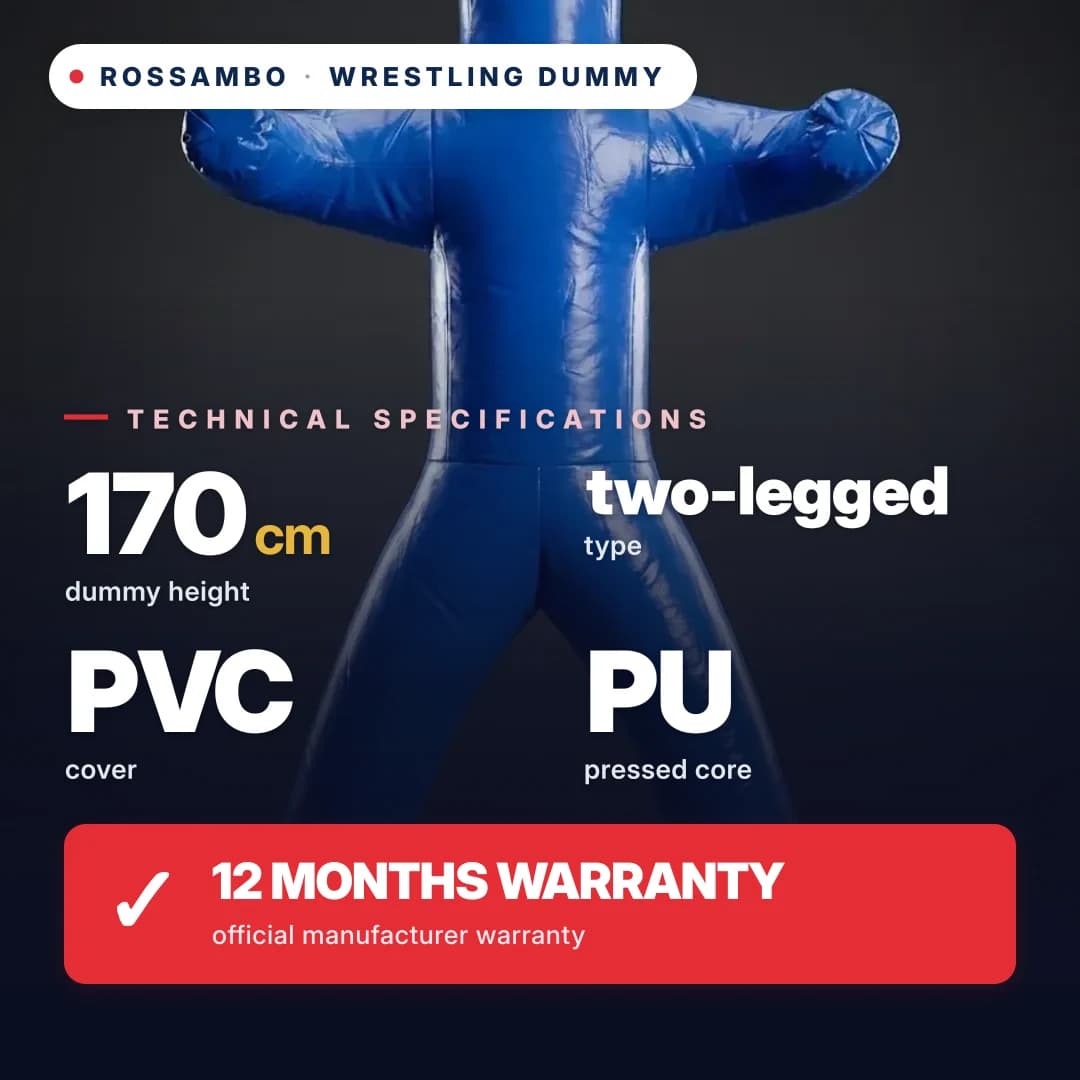 2-leg wrestling dummy, PVC tarpaulin, 170 cm