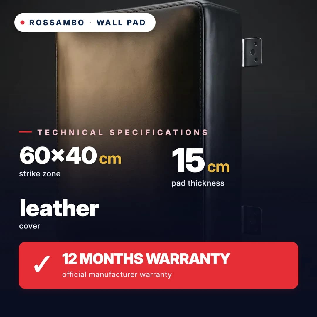 Wall pad Rectangular, leather, 60×40×15 cm