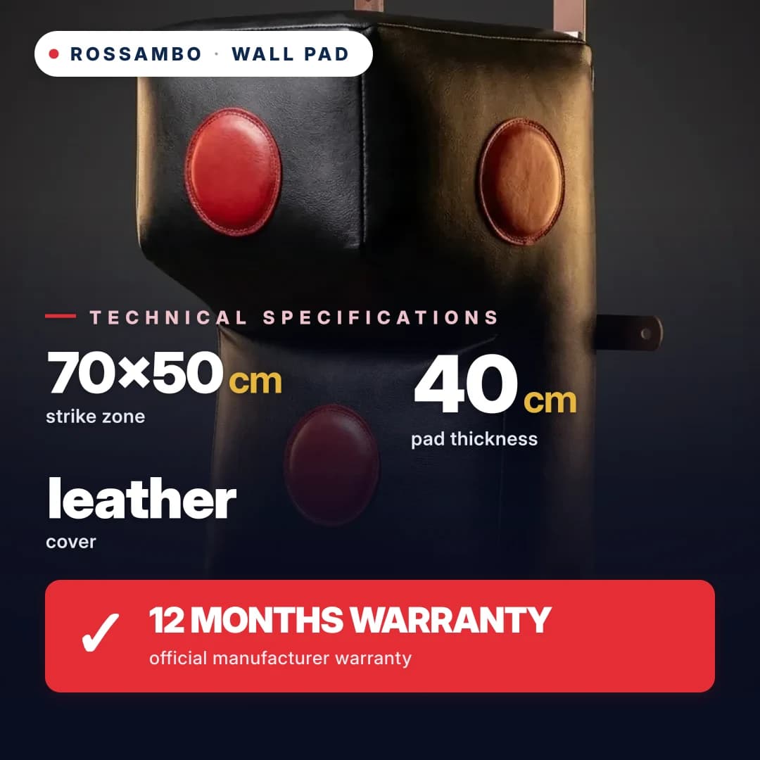 Wall pad Uppercut L-shaped, leather, 70×50×40×20 cm