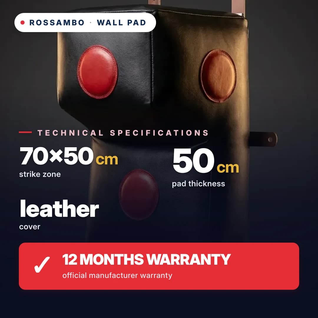Wall pad Uppercut L-shaped, leather, 70×50×50×20 cm