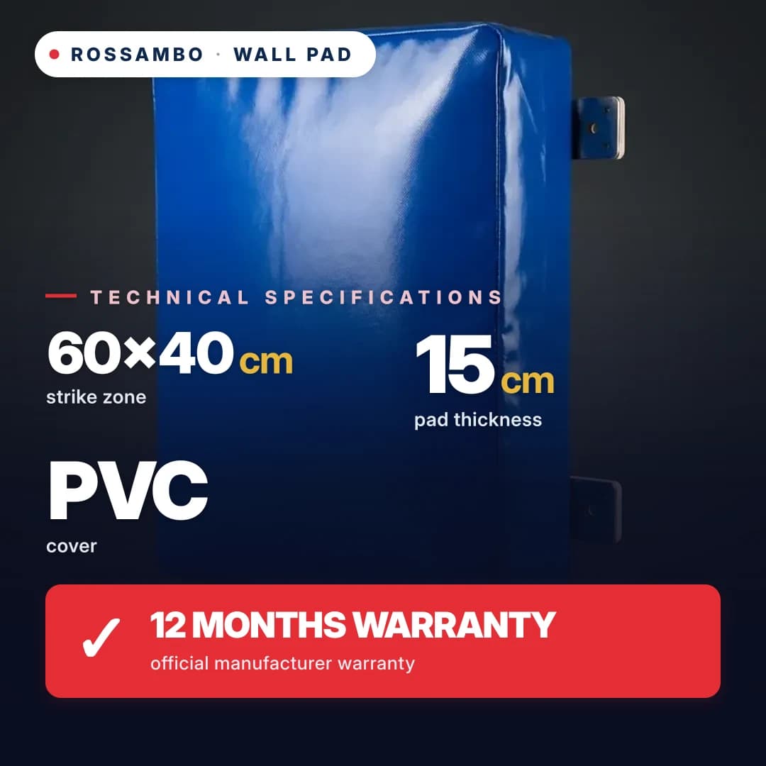 Wall pad Rectangular, PVC tarpaulin, 60×40×15 cm