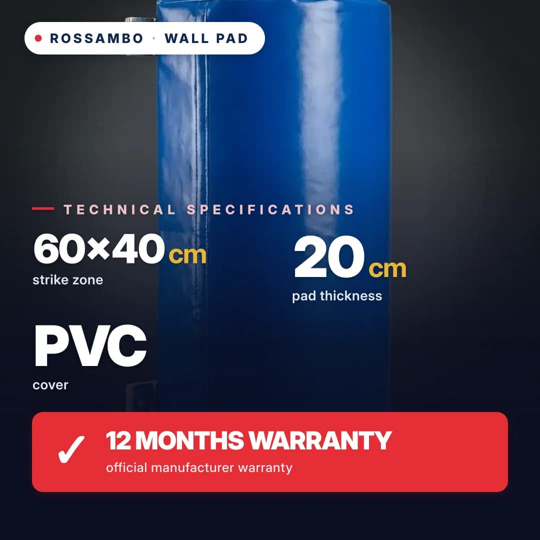 Wall pad Semicircular, PVC tarpaulin, 60×40×20 cm