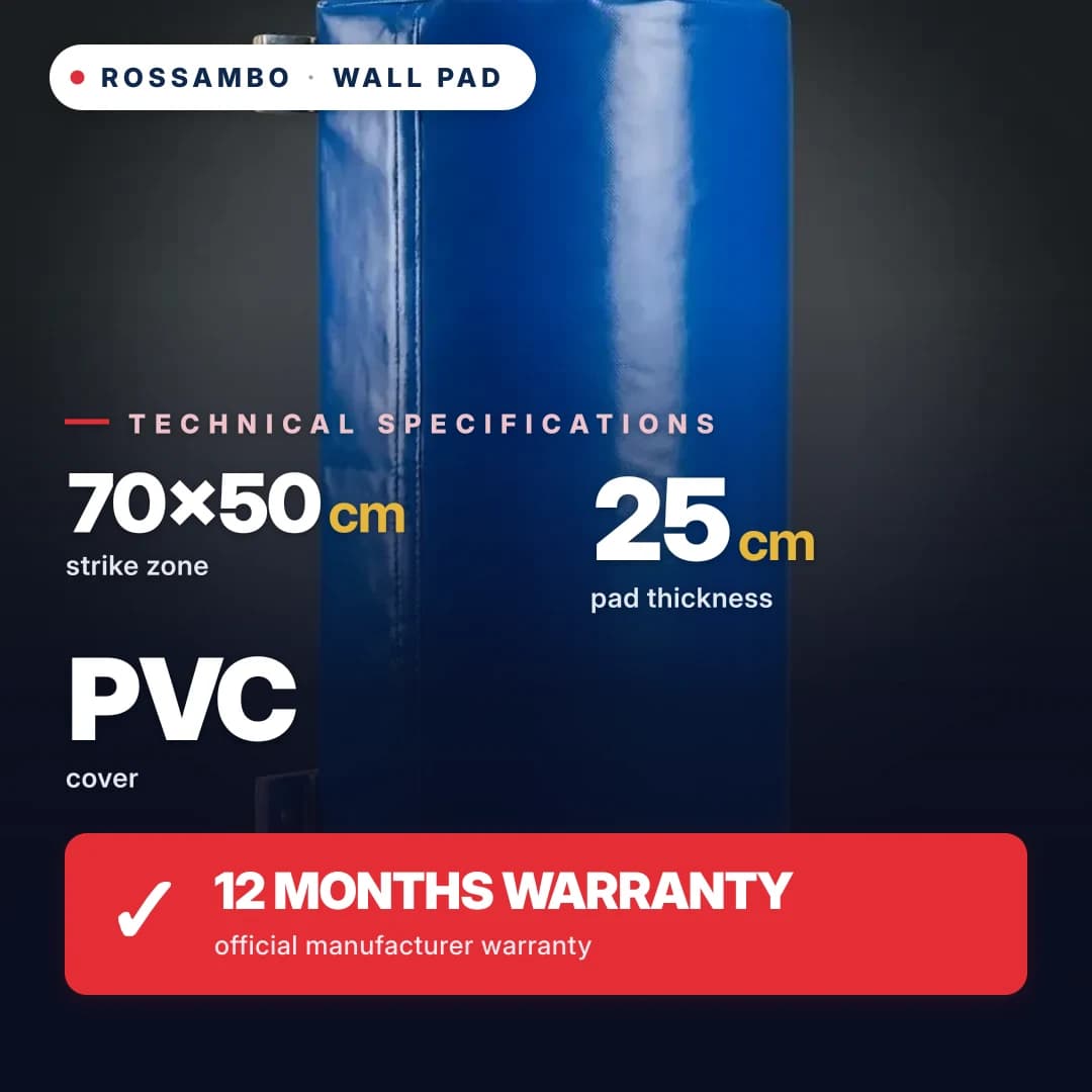 Wall pad Semicircular, PVC tarpaulin, 70×50×25 cm