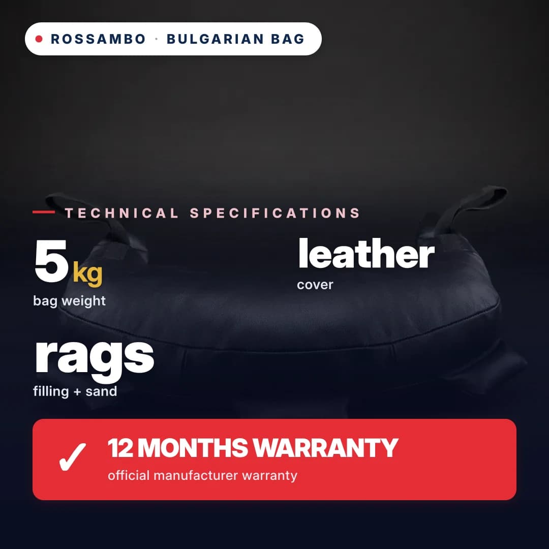 Bulgarian bag, leather, 5 kg