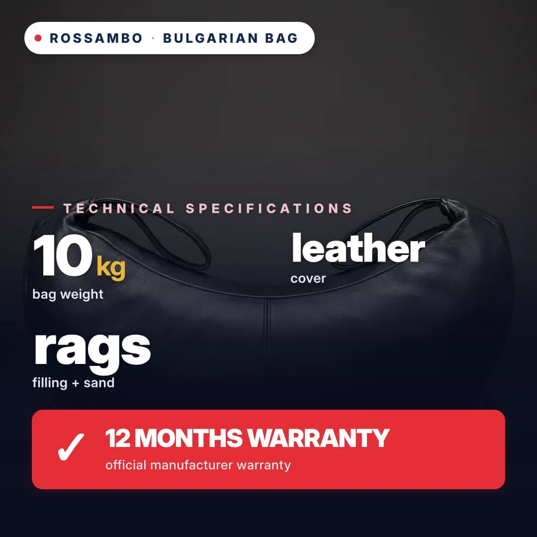Bulgarian bag, leather, 10 kg