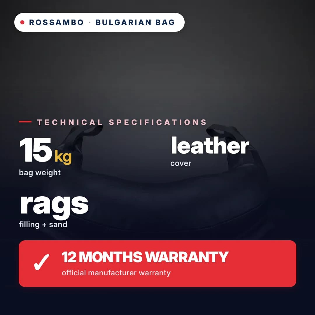Bulgarian bag, leather, 15 kg