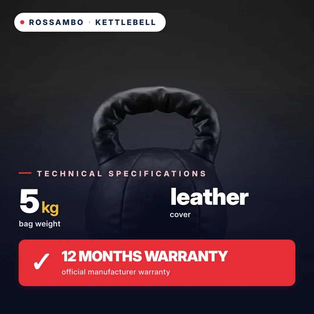 Kettlebell, leather, 5 kg