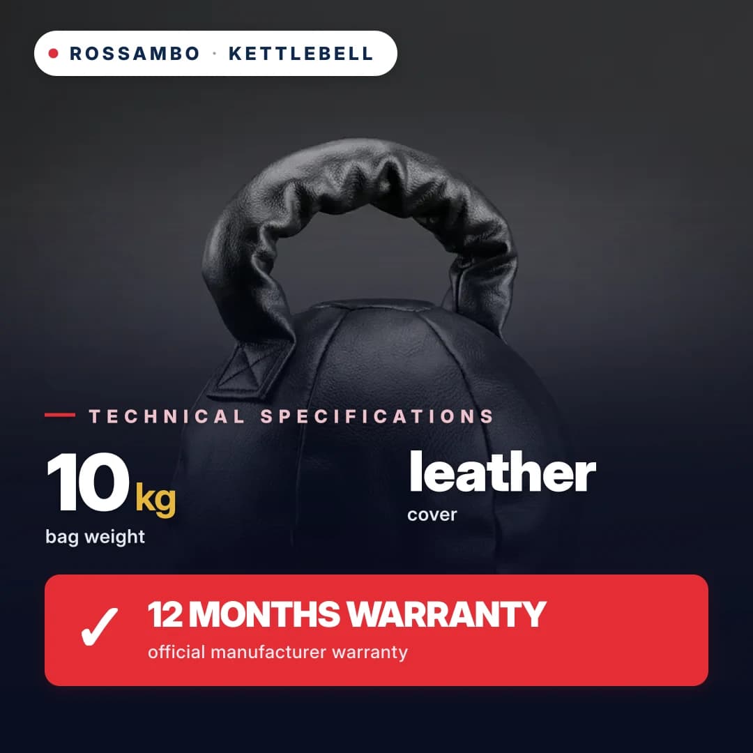 Kettlebell, leather, 10 kg