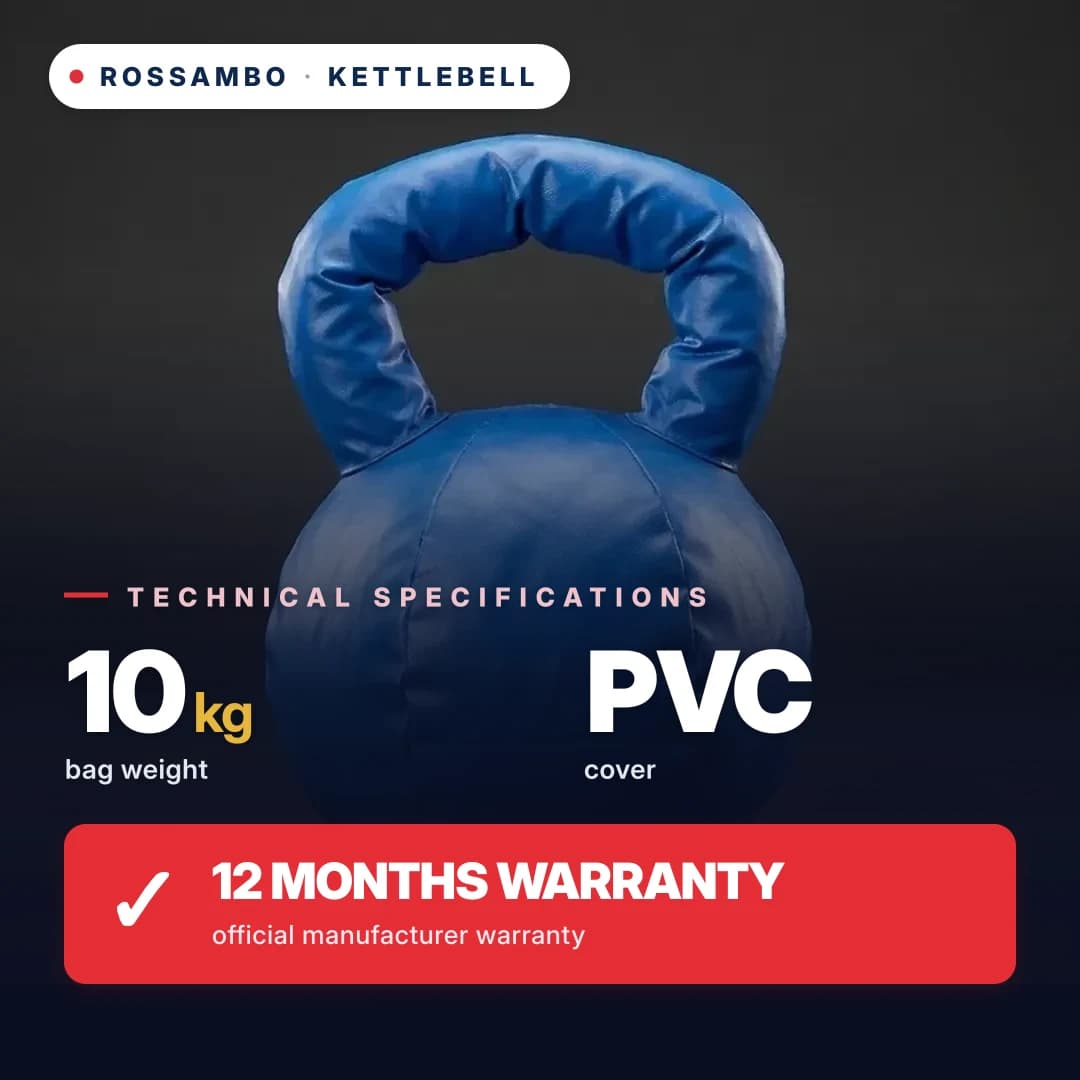 Kettlebell, PVC tarpaulin, 10 kg
