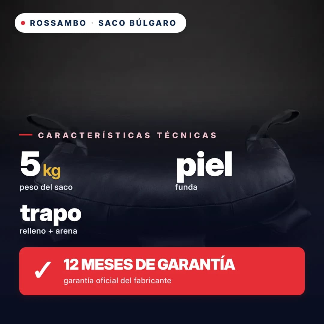 Saco búlgaro, piel, 5 kg