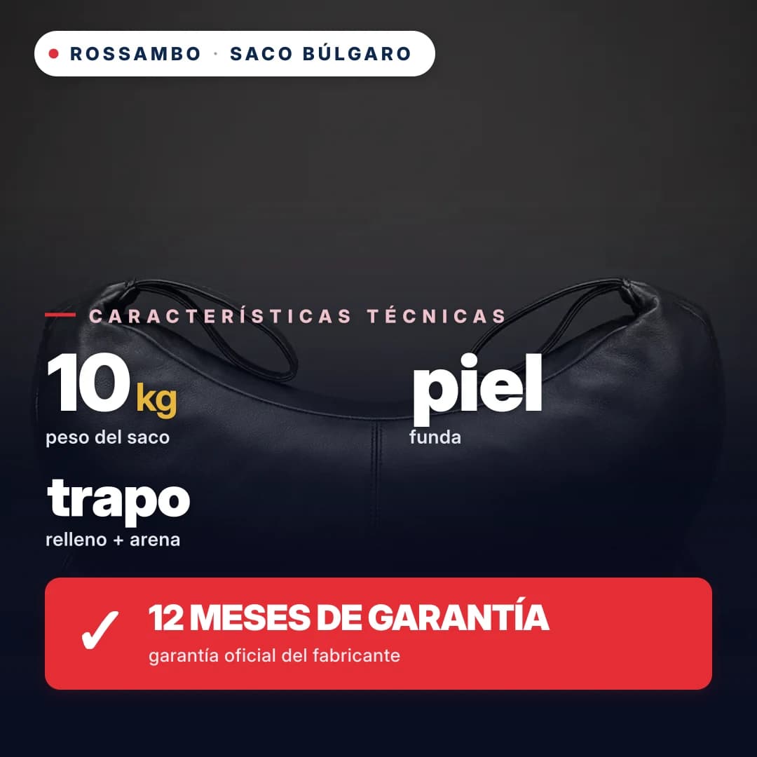 Saco búlgaro, piel, 10 kg