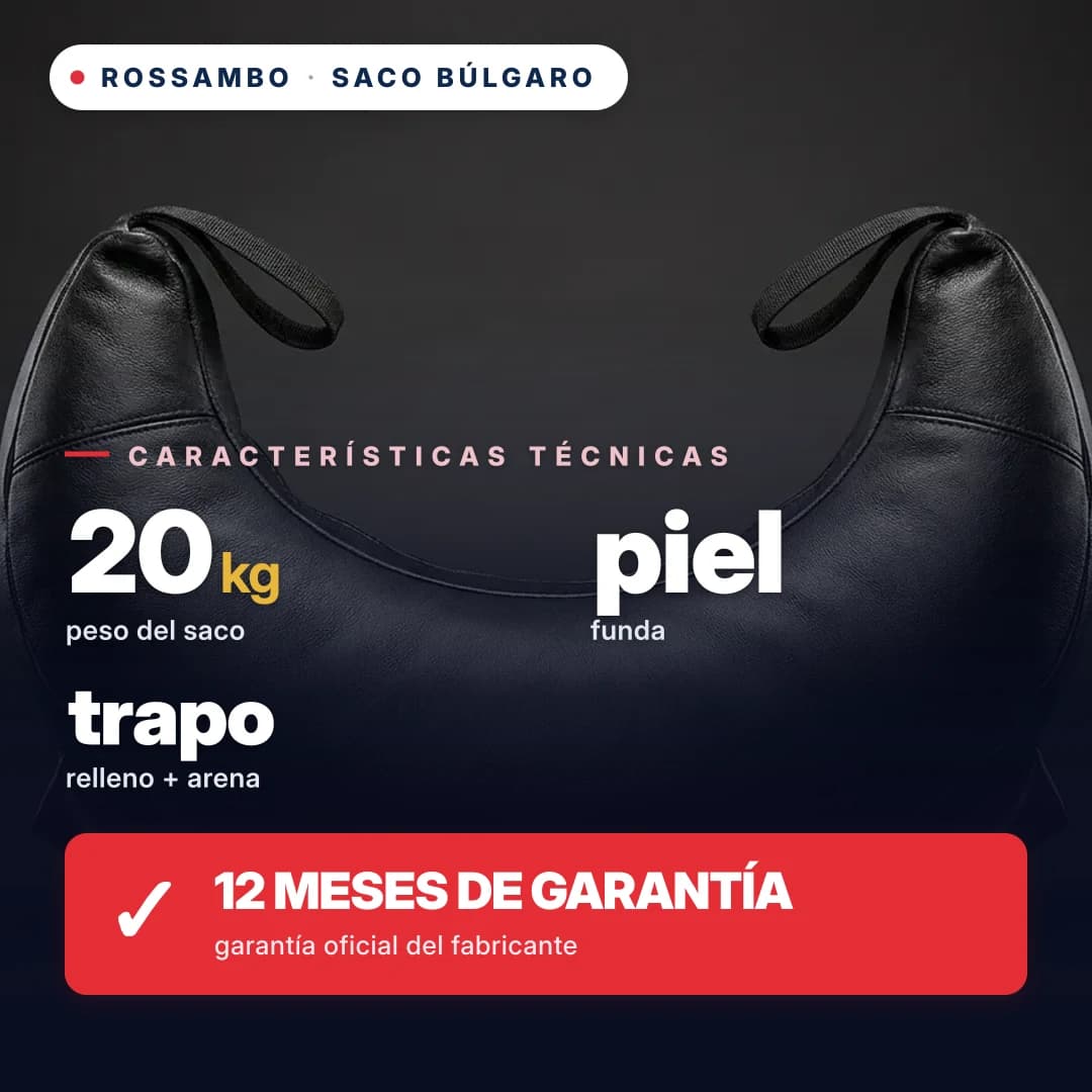 Saco búlgaro, piel, 20 kg