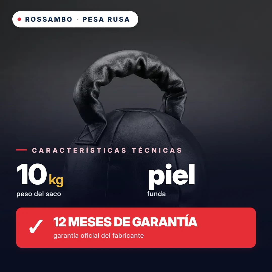 Pesa rusa, piel, 10 kg