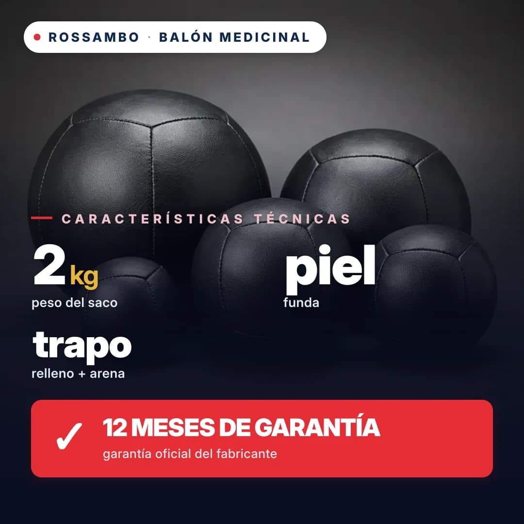 Balón medicinal, piel, 2 kg