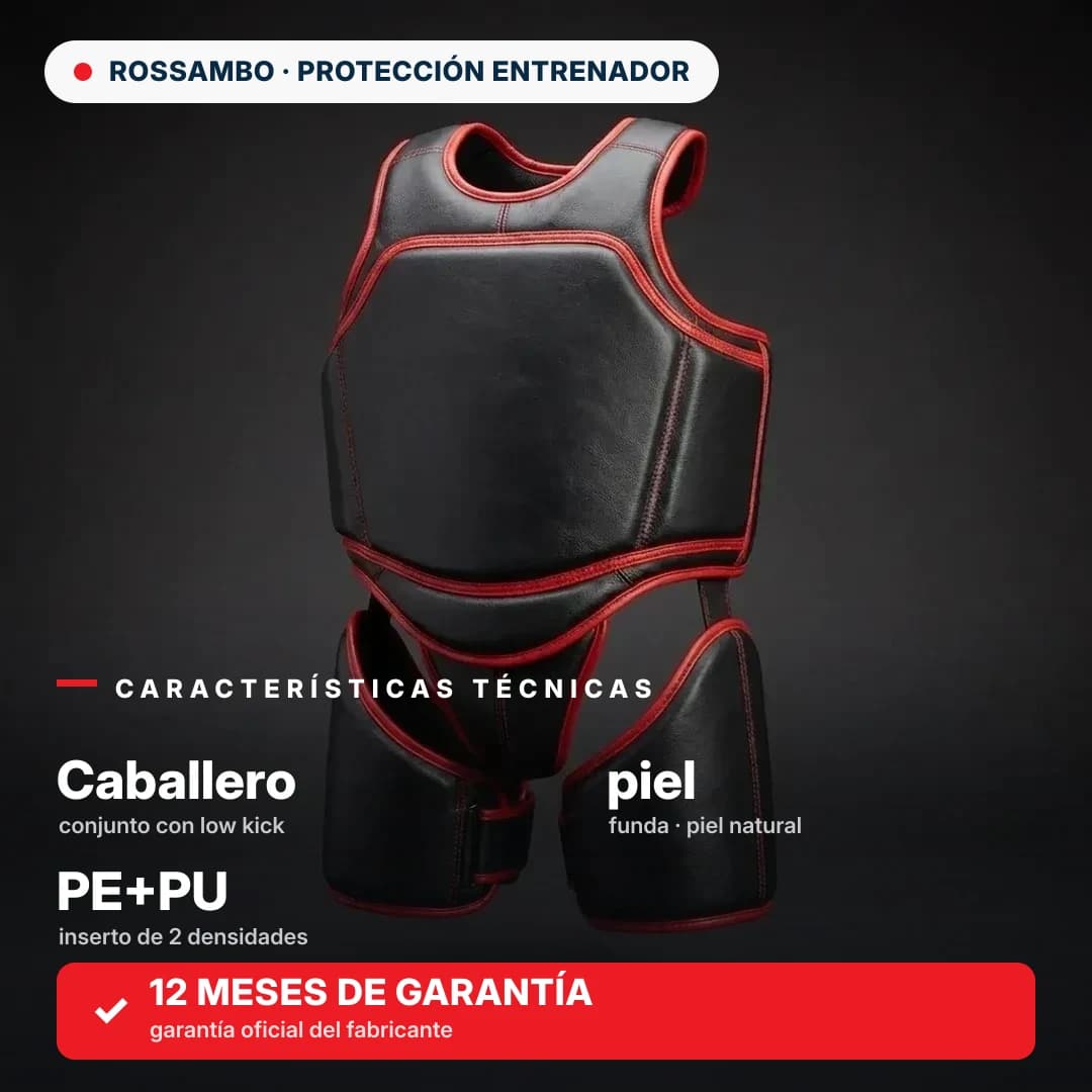Set «Caballero» con protección low kick, piel