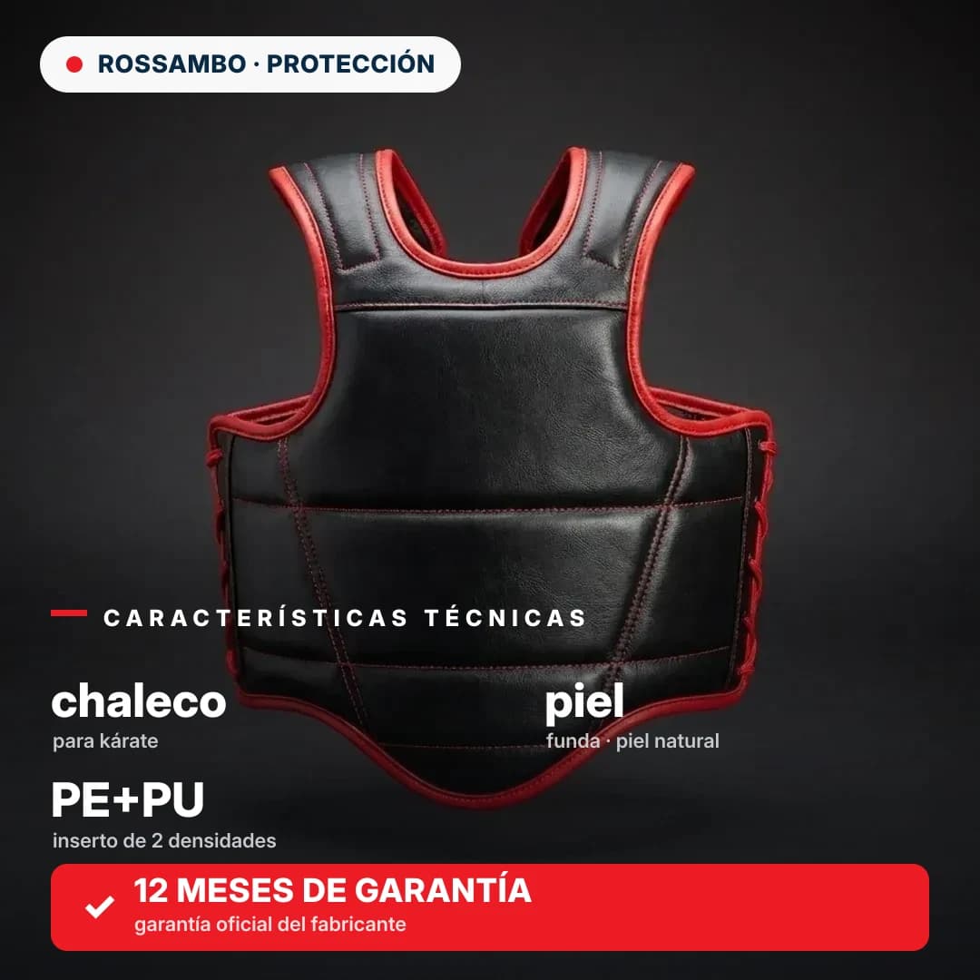 Chaleco de kárate, piel