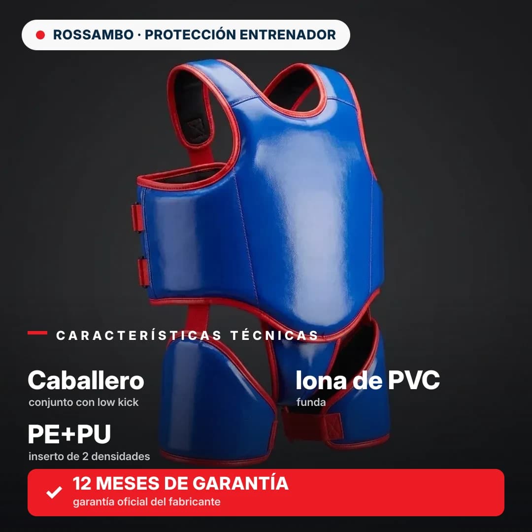 Set «Caballero» con protección low kick, lona de PVC